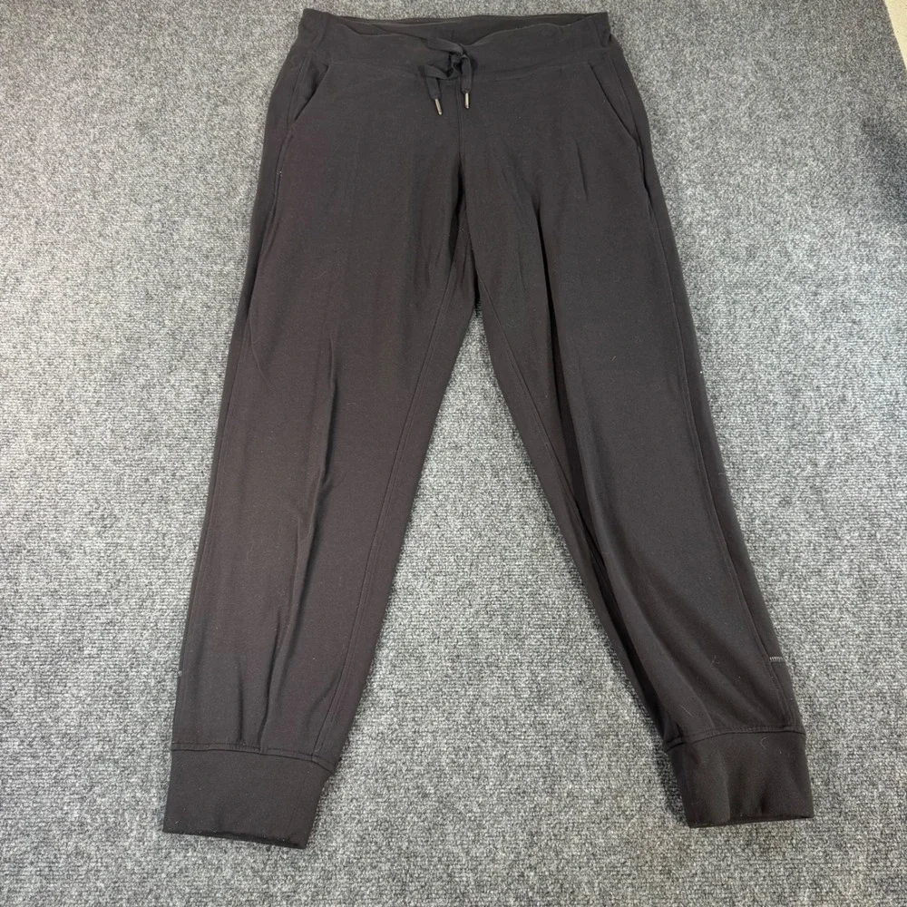 Lululemon Mens Black Tapered‎ Jogger Pants Drawstring Activewear Size M 32x28